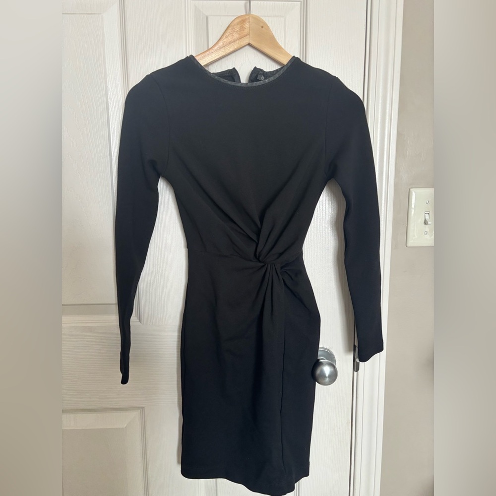 Zara Black Ruched Dress
